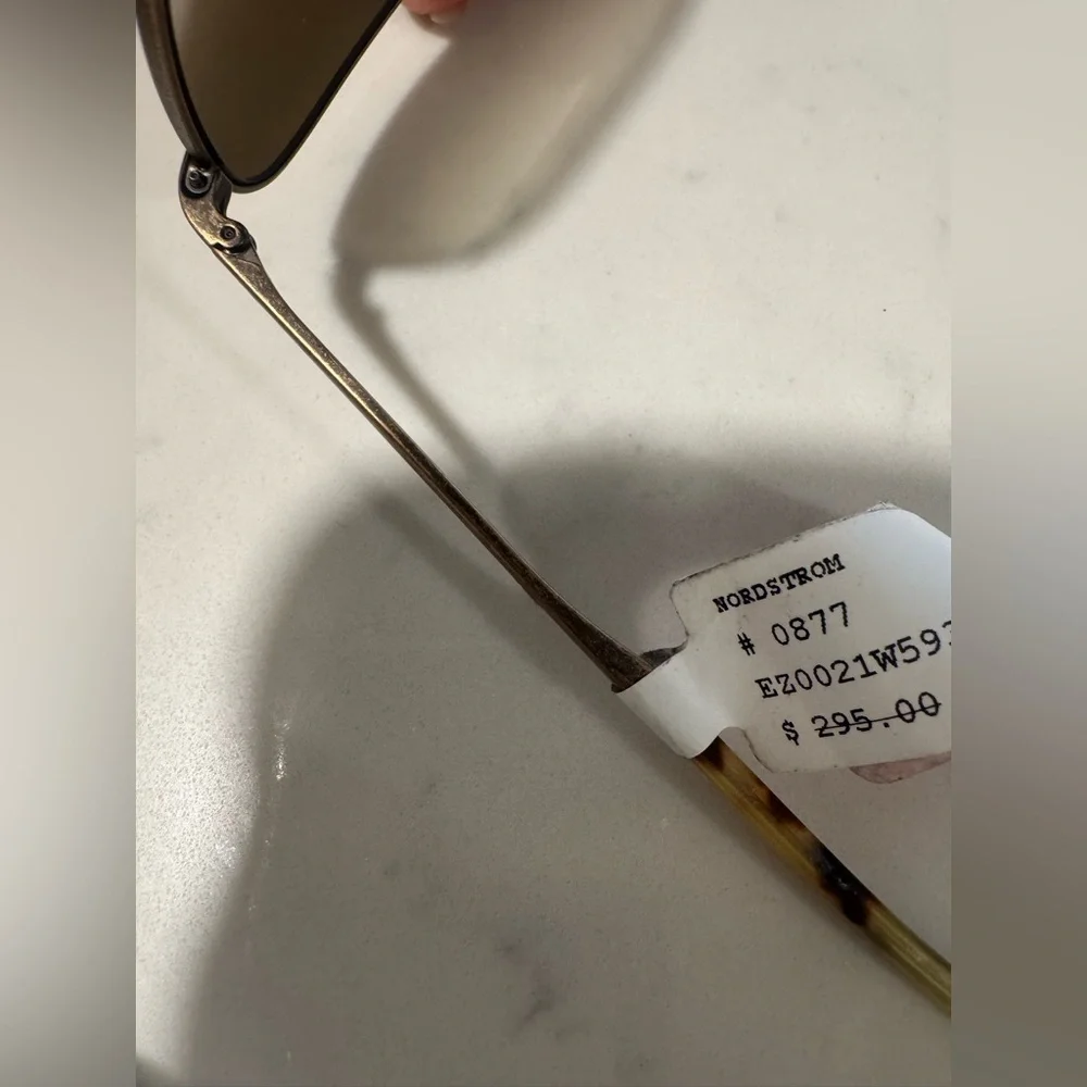 ONE DAY SALE✨ Ermenegildo Zegna Gold and Brown Aviator Sunglasses